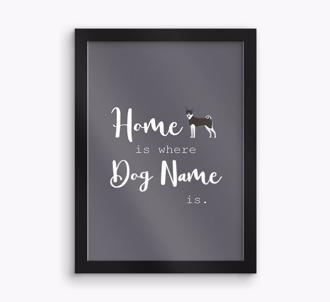 'Home Is Where' Print with {breedFullName} Icon